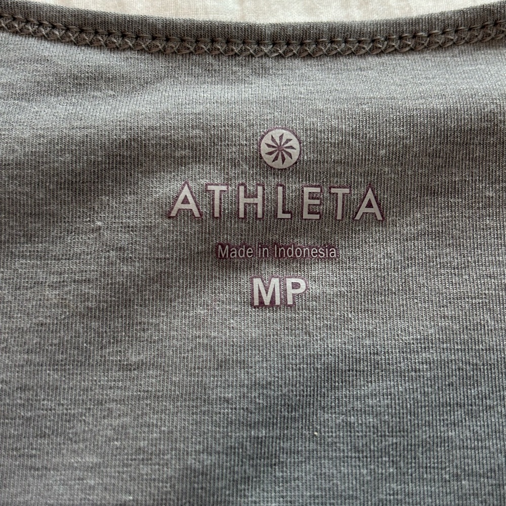 Athleta Women’s‎ Gray Adriana Wrap Front Sleeveless Dress  Sz M - Picture 7 of 8